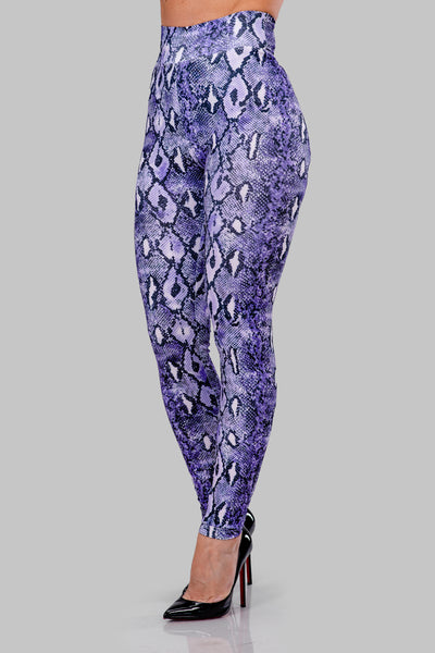 Mad Ink Leopard Snakeskin Ultra Soft Elastic Leggings Fashion Pattern  High