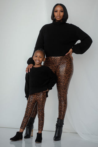 Plus size cheetah print on sale leggings